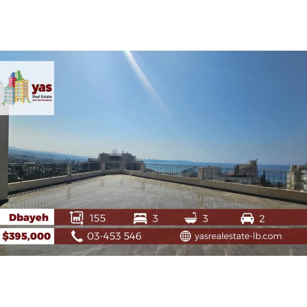 Dbayeh 155m2 | Terrace 150m2 | Brand New | Decorated | Sea View | PA|