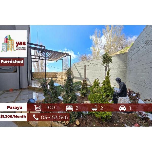 Faraya 100m2 | 150m2 Terrace | Furnished Chalet | Rent | View | DA/KS