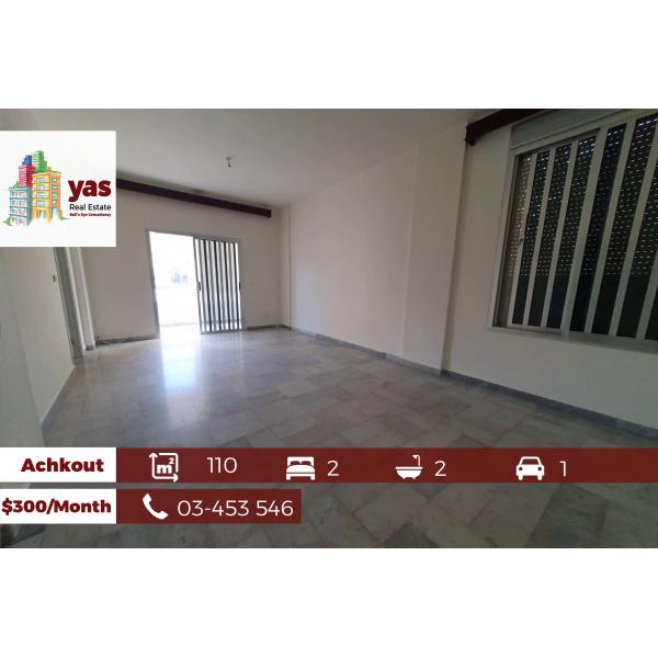Achkout 110m2 | Rent | Partial View | Standard | KH/CHN