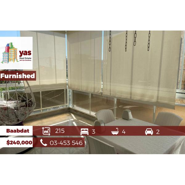 Baabdat 215m2 | Furnished | View | Calm Area | Modern | AMK