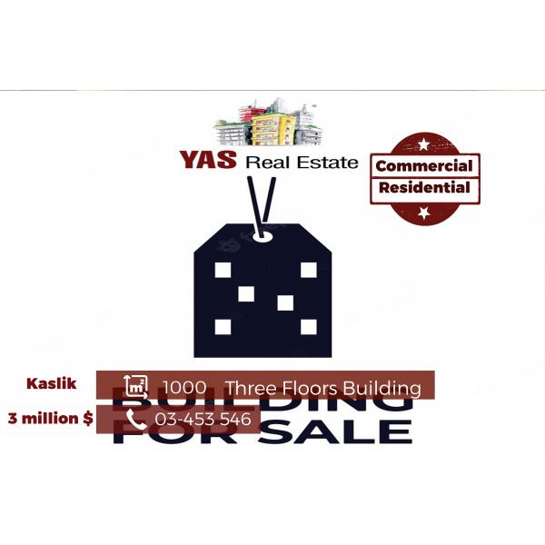 Kaslik 1000m2 | Three floors Building | Prime Location | EH