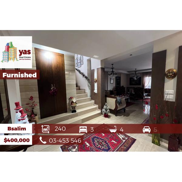 Bsalim 240m2 | Furnished Duplex | Luxury | Private Street | ABA