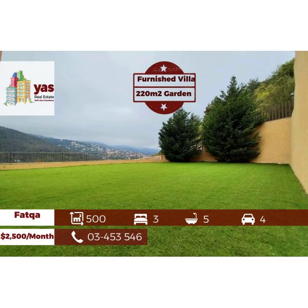 Fatqa 500m2 | 220m2 Garden | Partly Furnished Villa | Rent | IV/KS |