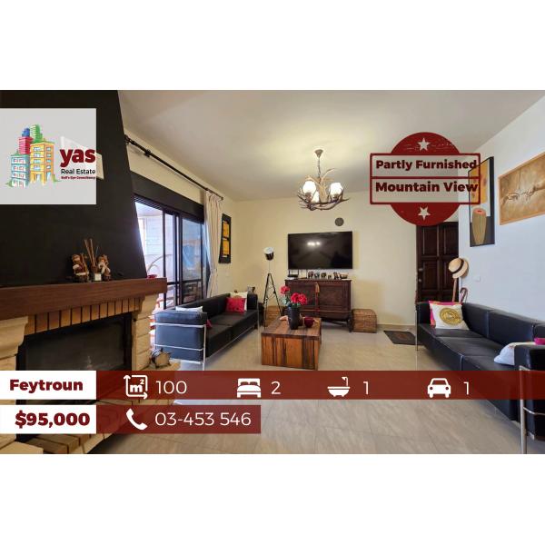 Feytroun 100m2 | Partly Furnished | Chalet | Mountain View | DA