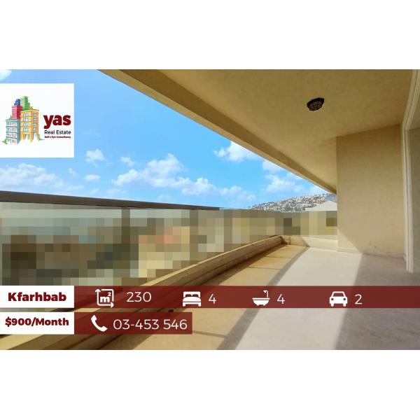 Kfarhbab 230m2 | Rent | Killer View | Calm Area | High End | IV