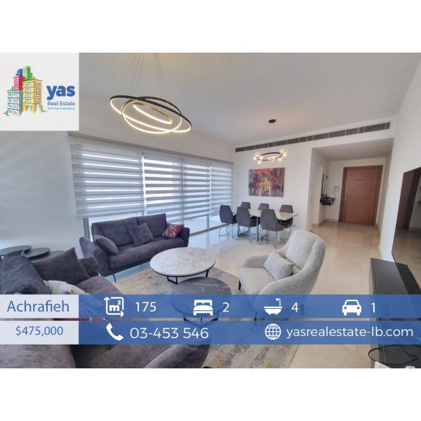 Achrafieh 175m2 | furnished/Equipped | Security/Gym/pool/ Luxury | PA
