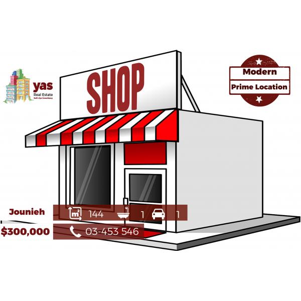 Jounieh 144m2 | Shop | Prime Location | Accessible | Catch | EH