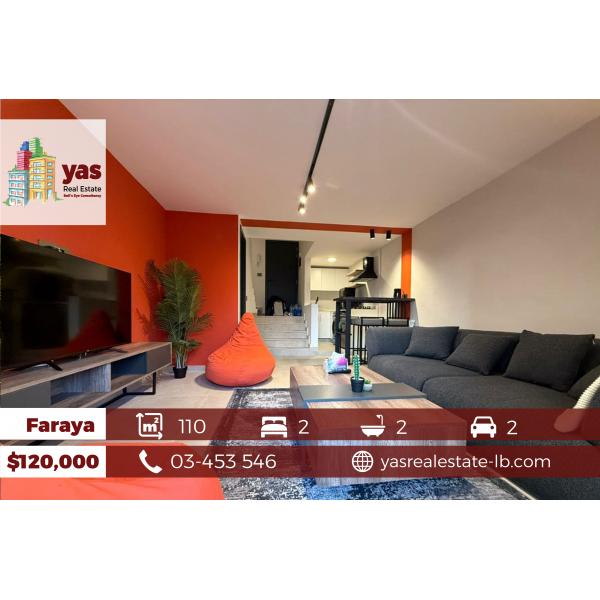 Faraya 110m2 | chalet | Duplex | Furnished | Renovated | View | PA |