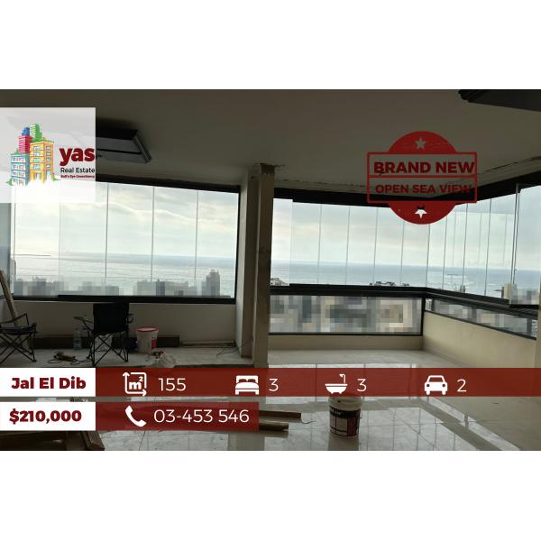Jal El Dib 155m2 | Open Sea View | 24/7 Electricity | PA |
