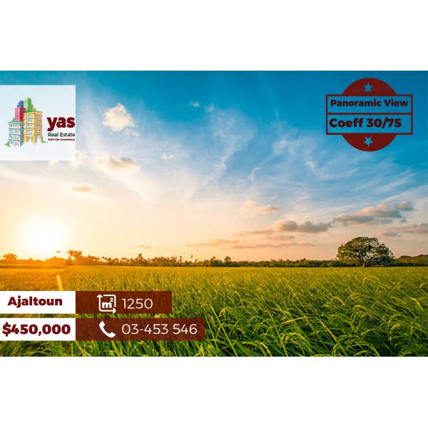Ajaltoun 1250m2 | Flat Land | Panoramic Sea View | Prime Location | TS