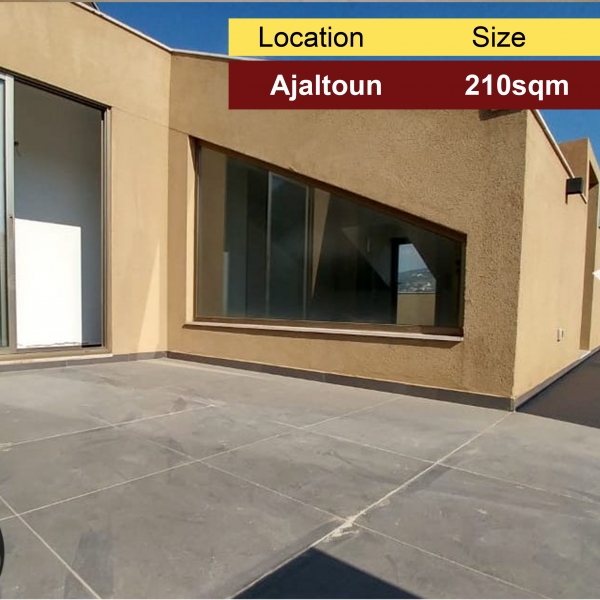 Ajaltoun 210m2 duplex | 40m2 Terrace | New | High-End | 